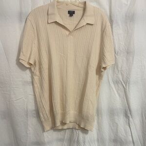 J. Crew Men's Cream Polo Shirt